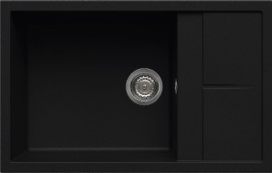 Zlewozmywak nakładany Elleci Unico 310 K86 Keratek Black