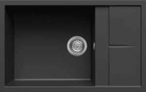 Zlewozmywak nakładany Elleci Unico 310 G40 Granitek Nero