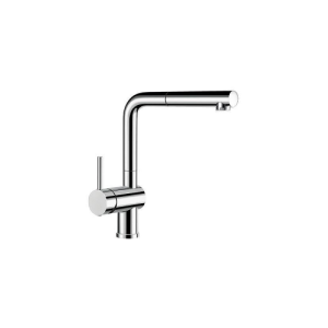 Bateria kuchenna Blanco Linus-S Chromowana Dźwignia z lewej strony, wyciągana wylewka