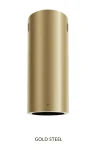 Okap wyspowy Ciarko TUBUS W Gold Steel