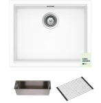 Zlewozmywak podwieszany Schock KIRUNA N-100L Day + wkładka + rollmata
