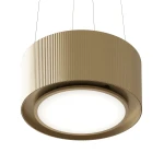 Okap kuchenny wyspowy Ciarko Mono Light Złoty 80 cm