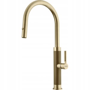 Bateria Franke Mythos Masterpiece pull-out spray złoto