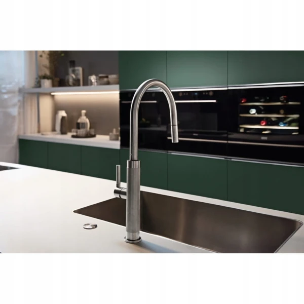 Bateria Franke Mythos Masterpiece pull-out spray stal szlachetna