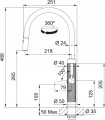 Bateria Franke Mythos Masterpiece pull-out spray stal szlachetna