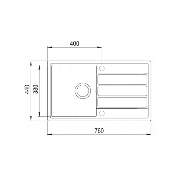 Zlewozmywak Teka Comfort 45 B-TQ Onyks + bateria Oval 915 Czarna