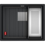 Zlewozmywak podwieszany Franke Kanon KNG 110-52 Fragranit+ Czarny Mat