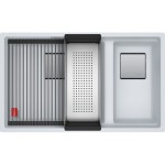 Zlewozmywak podwieszany Franke Kanon KNG 160-46-21 Fragranit+ Biały polarny