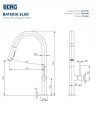 Bateria Berg Slim WWP S130336PH czarny mat