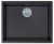 Zlewozmywak podwieszany Berg LINEA BRNL14L Czarny Onyx