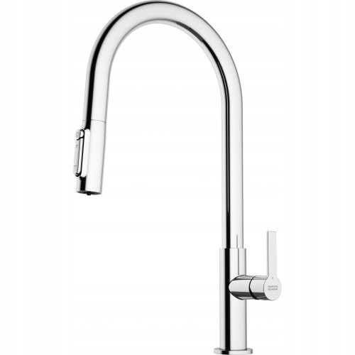 Bateria kuchenna Franke Maris Slim Clear Water J pull-out Chrom