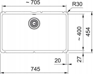 Zlewozmywak Franke KubusX KXK 110-71 Czarny mat