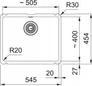Zlewozmywak Franke KubusX KXK 110-51 Czarny mat