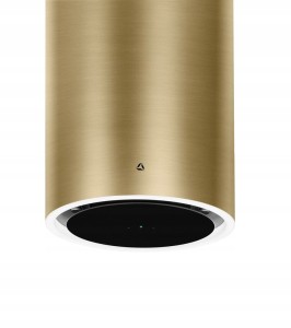 Okap wyspowy Ciarko Tubus W Gold Steel OUT