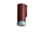 Okap kuchenny przyścienny Ciarko Fluo Burgundy / Baby Blue Gloss
