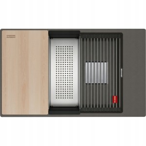 Zlewozmywak podwieszany Franke Kanon KNG PRO 110-62 Łupkowy szary