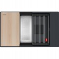Zlewozmywak podwieszany Franke Kanon KNG PRO 110-62 Onyx / Czarne odpływy