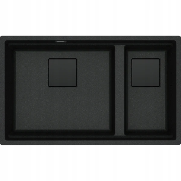 Zlewozmywak Franke Kanon KNG PRO 160-46-21 Czarny mat + Active L Twist