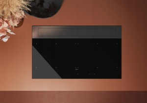 Płyta indukcyjna z okapem Falmec LEVEL ONE 90 cm czarny połysk