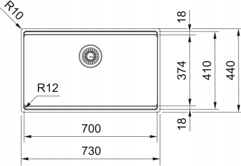 Zlewozmywak Franke Box Pro BXX PRO 210/110-70 Stal szlachetna