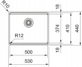 Zlewozmywak Franke Box Pro BXX PRO 210/110-50 Stal szlachetna