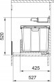 System sortowania odpadów Sorter Mythos Water Hub 1 kosz