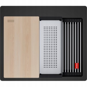 Zlewozmywak nakładany Franke Kanon KNG PRO 610-53 FTL Czarny mat