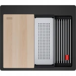 Zlewozmywak nakładany Franke Kanon KNG PRO 610-53 FTL Czarny / Czarne odpływy