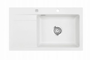 Zlewozmywak nakładany SystemCeram Stema 86 SL Polar 13 Prawa komora