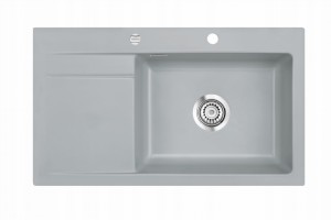 Zlewozmywak nakładany SystemCeram Stema 86 SL Titan 78 Prawa komora