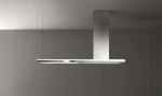 Okap wyspowy Falmec Lumen Isola 175 inox 800 m³/h - komin po prawej
