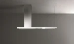 Okap wyspowy Falmec Lumen Isola 175 inox 800 m³/h - komin po lewej