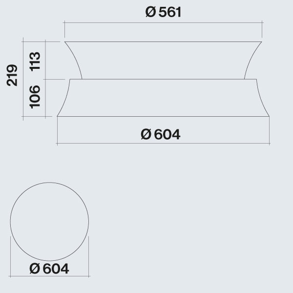 Okap wyspowy Falmec Dama Circle.Tech Isola 60 miedziany 600 m³/h