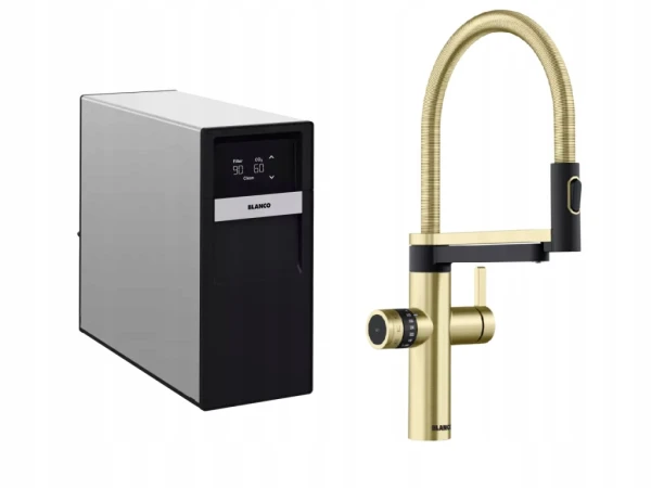 Bateria Bateria BLANCO EVOL-S Pro Soda Satin gold + Jednostka Drink Soda