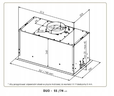 Płyta indukcyjna Ciarko CulinaSync Advanced Matte 60 cm + okap Duo 55