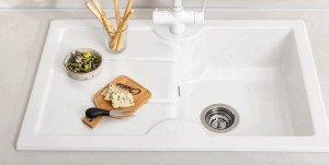 Zlewozmywak nakładany Sonra Merid 78 Crystal White 58 Ceramiczny