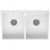Zlewozmywak farmerski Sonra Belfast Double Crystal White 58 Ceramiczny