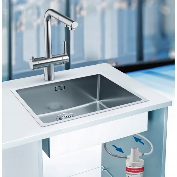 Bateria Franke Atlas Neo Clear Water pull-out Stal szlachetna
