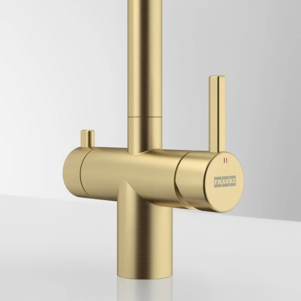 Bateria Franke Atlas Neo Clear Water pull-out Złoty