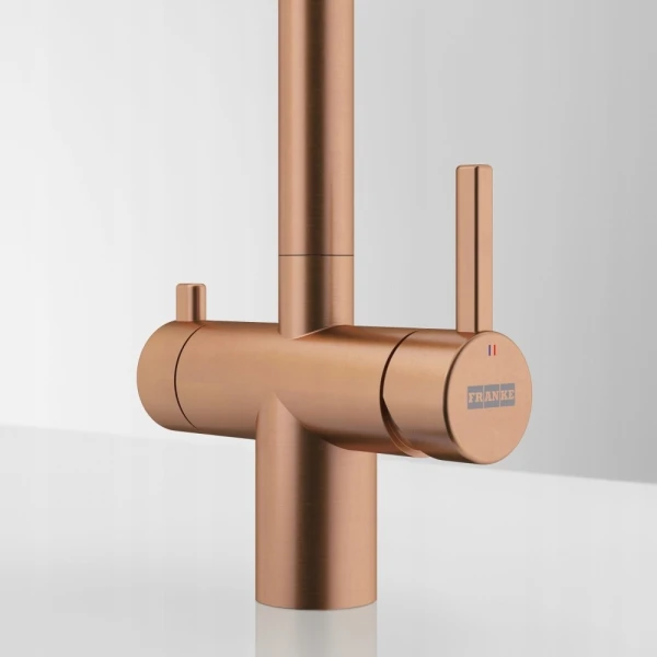 Bateria Franke Atlas Neo Clear Water pull-out Miedziany